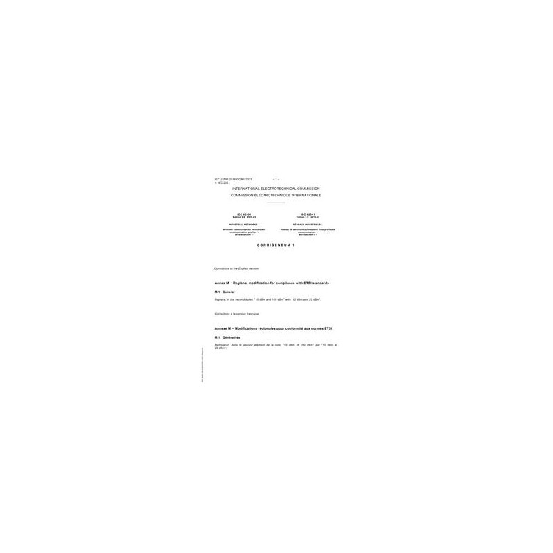IEC 62591 Cor.1 Ed. 2.0 b:2021