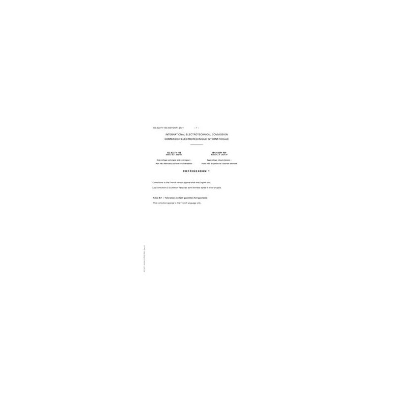 IEC 62271-100 Cor. 1 Ed. 3.0 b:2021