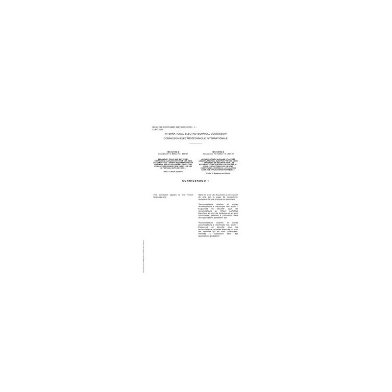 IEC 62133-2 Amd.1 Ed. 1.0 b Cor.1:2021