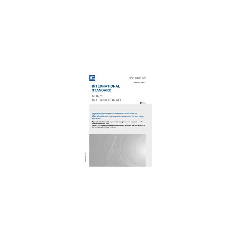 IEC 61083-3 Ed. 1.0 b:2020